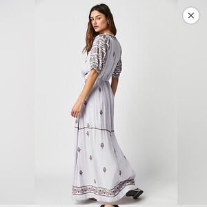 Free people Riley Embroidered maxi